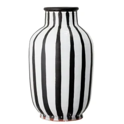 Schila Terracotta Deco Vase – White