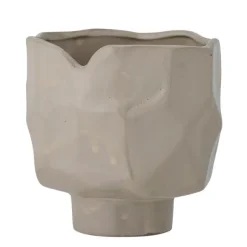 Sella Stoneware Flowerpot - Grey