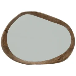 Shizu Small Mirror - Brown