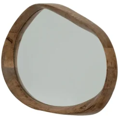 Shizu Small Mirror - Brown