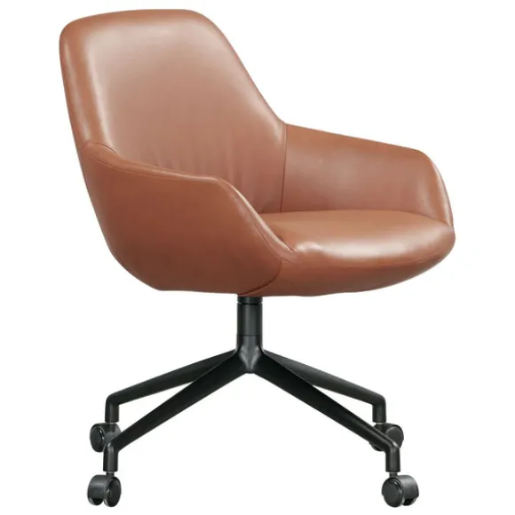 Sinum Swivel Arm Chair with Castors