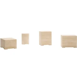 Situation Travertine Round Side Table