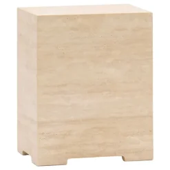 Situation Travertine Side Table