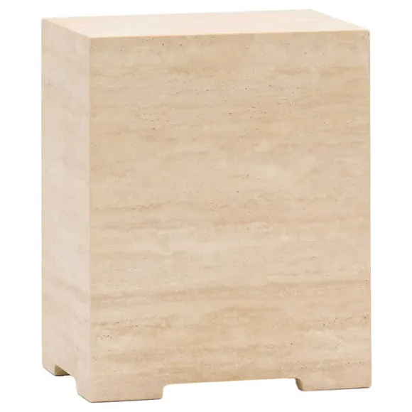 Situation Travertine Side Table