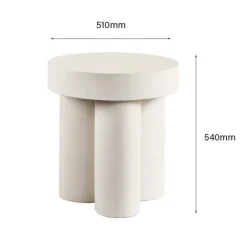 Slab Round Side Table