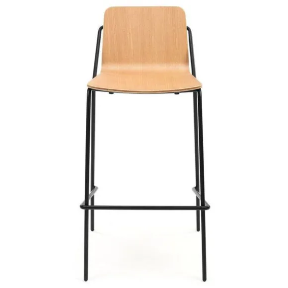 Sling Wooden Bar Stool