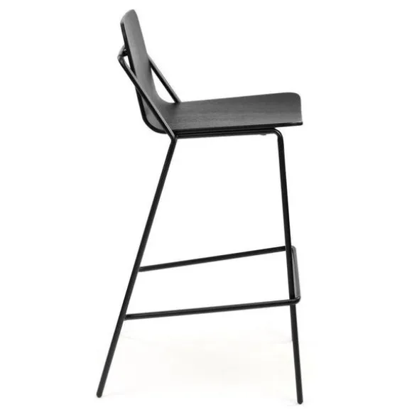 Sling Wooden Bar Stool