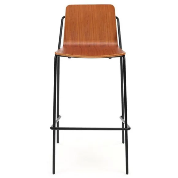 Sling Wooden Bar Stool
