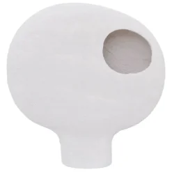 Sphere Earthenware Vase - White