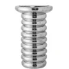 Spike Stoneware Side Table - Silver