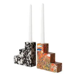 Swirl Stepped Bookends - Set of 2