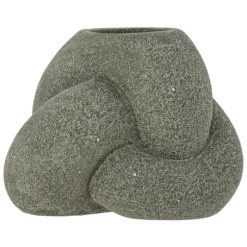 Tangle Stoneware Votive & Candle Holder - Green