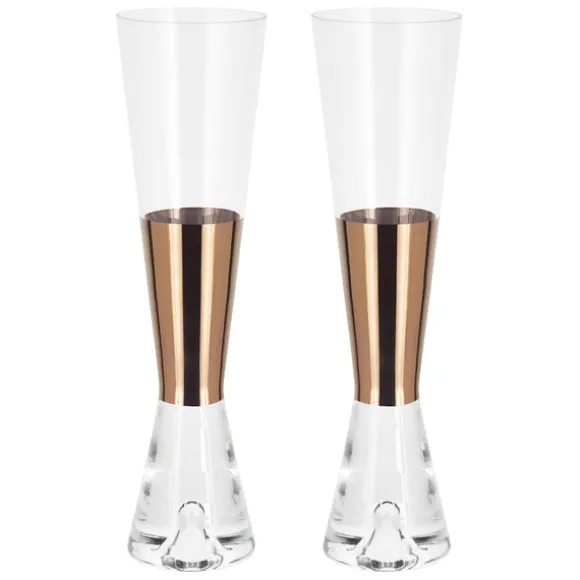 Tank Champagne Glasses - Set of 2
