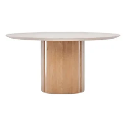 Tathra Travertine Round Dining Table