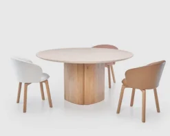 Tathra Travertine Round Dining Table