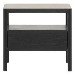 Theo Marble Wide Bedside Table