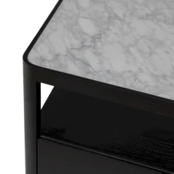 Theo Marble Wide Bedside Table