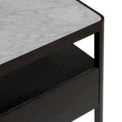 Theo Marble Wide Bedside Table
