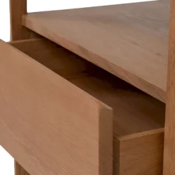 Theo Travertine Wide Bedside Table