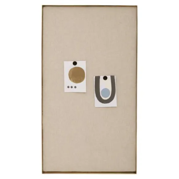 Wall Pin Board - Natural/Gold