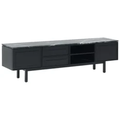 Yorke Marble TV Unit - 2 Drawers/2 Doors