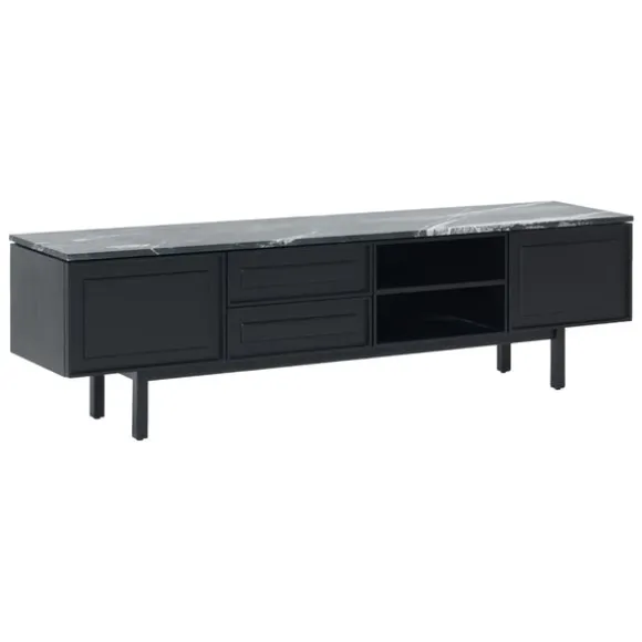 Yorke Marble TV Unit - 2 Drawers/2 Doors