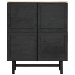 Yorke Travertine Tall Highboard