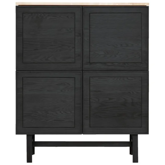 Yorke Travertine Tall Highboard