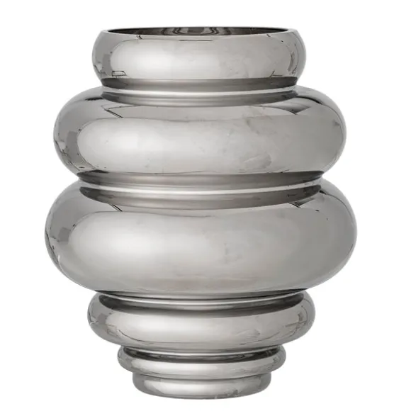 Zorya Glass Vase - Silver